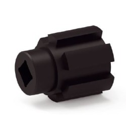 Moyeu Crabot male 22/27 ZF-D18-Trou Carré de 10 mm A629Roulement et SupportZURFLUH-FELLER