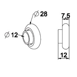 Roulement 28x12 mm-Noyau ACIER