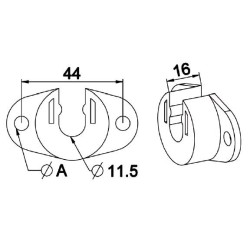 Coussinet palier nylon D10 mm
