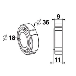 Bague Palier Diamètre 36/18 mm
