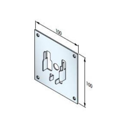 Plaque 100x100 pour Roulement D42 mm 2002644Roulement et SupportZURFLUH-FELLER
