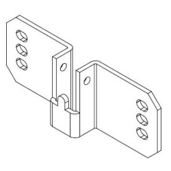Support coté opposé Carre 16 mm-Entraxe 100 mm 2034ATOG00Roulement et SupportDEPRAT