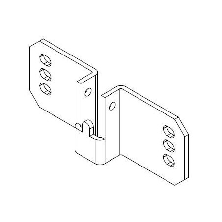 Support coté opposé Carre 16 mm-Entraxe 100 mm 2034ATOG00Roulement et SupportDEPRAT