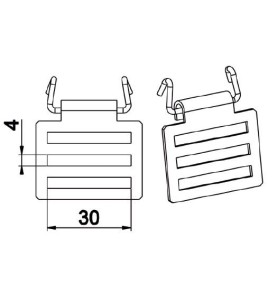 Agrafe de Sangle Réglable H814Attaches TablierZURFLUH-FELLER