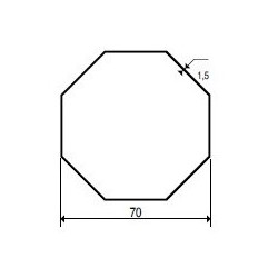 Ressort de sécurité 170 mm-lame de 8 mm