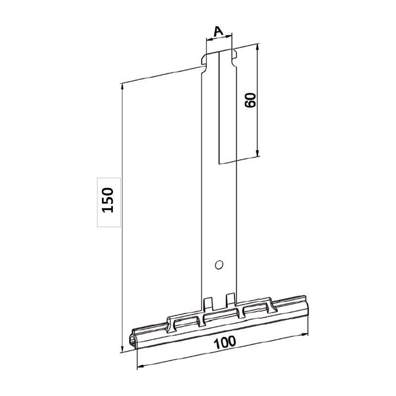 Attache tablier 150 mm-lame de 8 mm H880BLame de 8 mmZURFLUH-FELLER