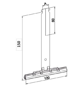 Attache tablier 150 mm-lame de 14 mm H881BLame de 14 mmZURFLUH-FELLER
