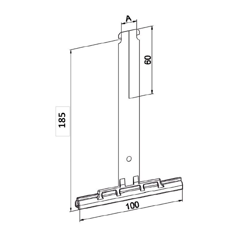 Attache tablier 170 mm-lame de 14 mm H883BLame de 14 mmZURFLUH-FELLER