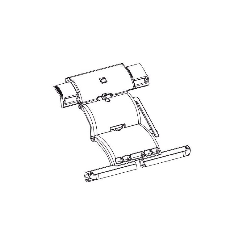 Attache Rigide - 2 MAILLONS-lame de 8 mm-Tube OCTO 40 H891BLame de 8 mmSIMU-ACCESSOIRES