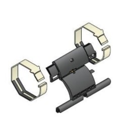 Kit Bague + Attache Rigide - 1 MAILLONS-lame de 8 mm-Tube OCTO 60 2007031Lame de 8 mmSIMU-ACCESSOIRES