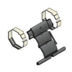 Kit Bague + Attache Rigide - 2 MAILLONS-lame de 8 mm-Tube OCTO 60 2007032Lame de 8 mmSIMU-ACCESSOIRES