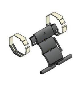 Kit Bague + Attache Rigide - 2 MAILLONS-lame de 8 mm-Tube OCTO 60 2007032Lame de 8 mmSIMU-ACCESSOIRES