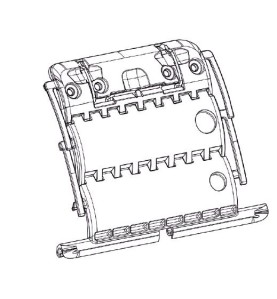 Verrou CLIKSUR - 2 MAILLONS -lame de 14 mm H876ELame de 14 mmZURFLUH-FELLER