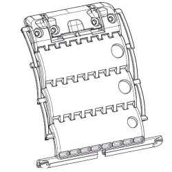 Verrou CLIKSUR - 3 MAILLONS -lame de 8 mm