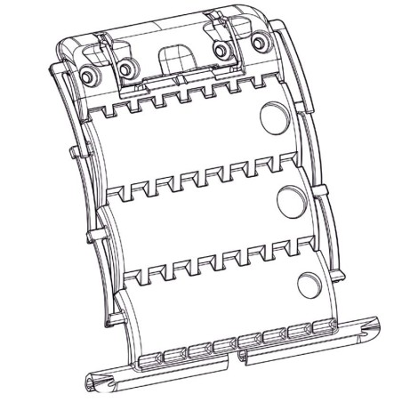 Verrou CLIKSUR - 3 MAILLONS -lame de 14 mm