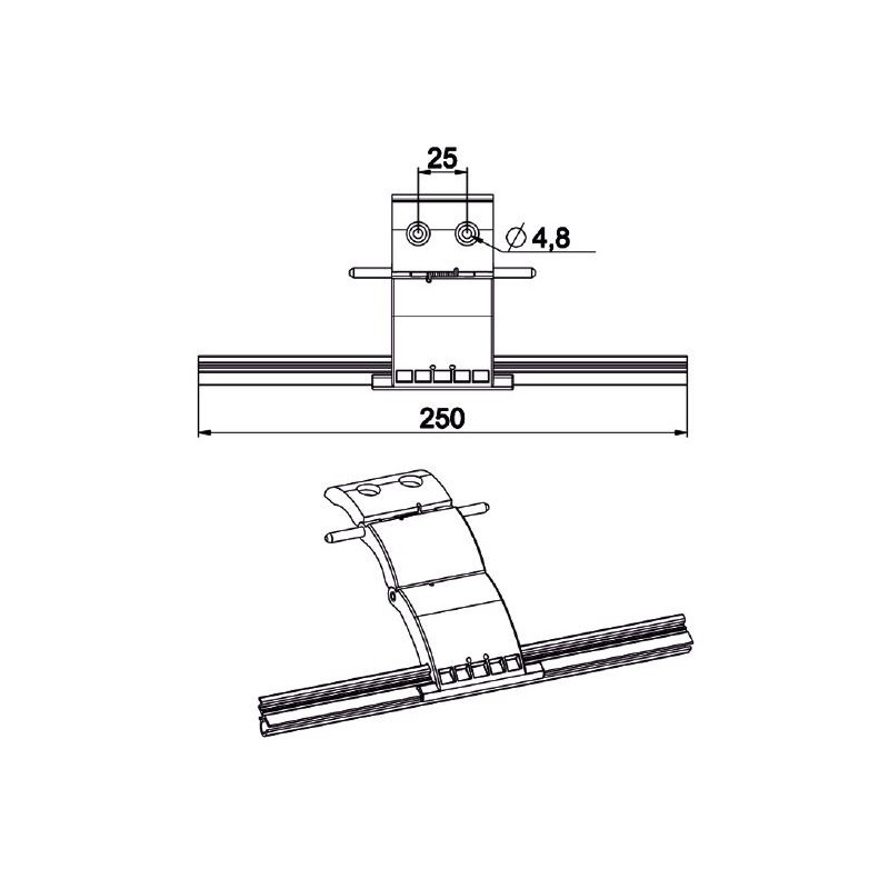 Verrou BLOCKSUR - 1 MAILLONS -lame de 8 mm H855Lame de 8 mmZURFLUH-FELLER