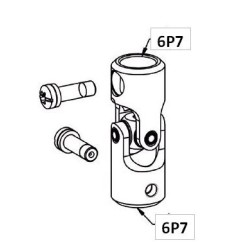 Genouillère Acier Blanche D18 Extérieur. 6P7/6P7 F761TAcierZURFLUH-FELLER