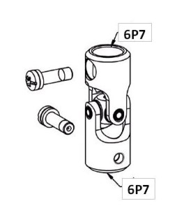 Genouillère Acier Blanche D18 Extérieur. 6P7/6P7 F761TAcierZURFLUH-FELLER