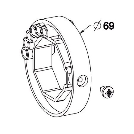 Bague de verrou Automatique Tube Octo 40 /D69 mm .