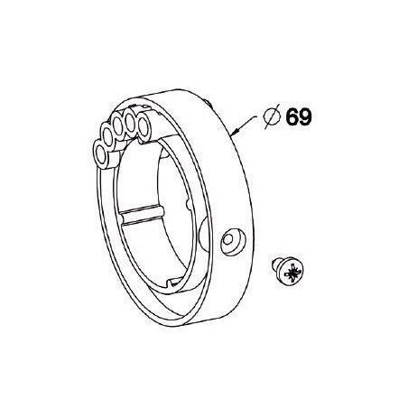 Bague de verrou Automatique Tube ZF45 /D69 mm .