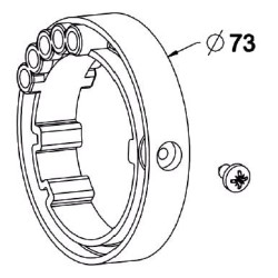 Bague de verrou Automatique Tube ZF54 /D73 mm .
