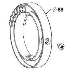 Bague de verrou Automatique Tube ZF 64 /D88 mm .
