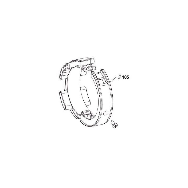 Bague OUVRANTE pour verrou BLOCKSUR Tube ZF 80 /D 105 mm . H895AAPièces détachées Portes de garageZURFLUH-FELLER