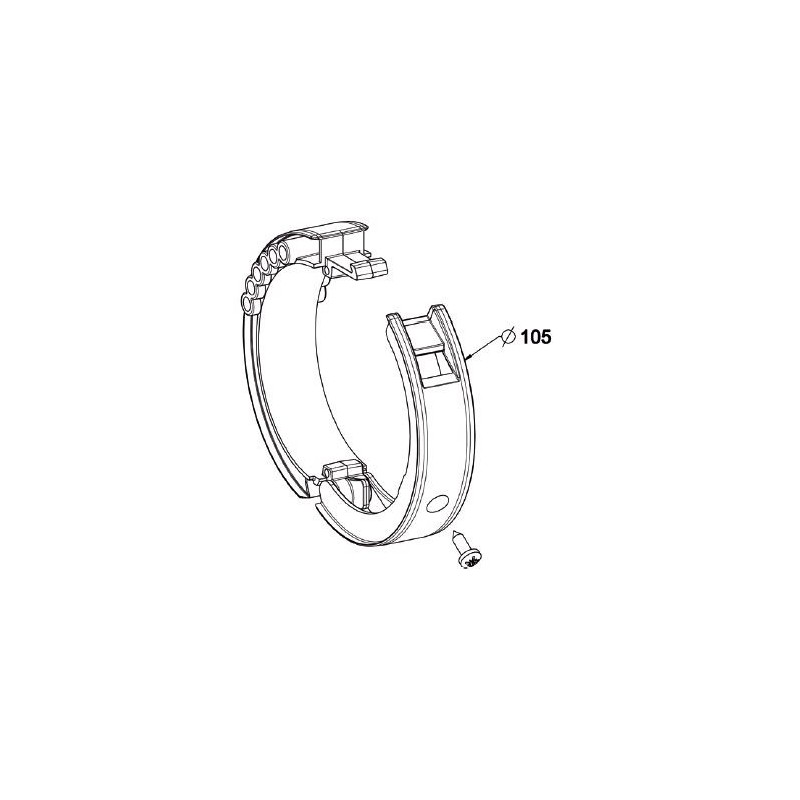 Bague OUVRANTE pour verrou BLOCKSUR Tube ZF 80 /D 105 mm . H895ABPièces détachées Portes de garageZURFLUH-FELLER