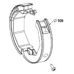 Bague OUVRANTE pour verrou BLOCKSUR Tube OCTO 70 /D 105 mm .