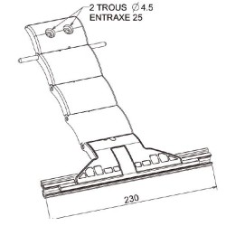 Verrou  BLOCKSUR pour porte de garage-4 MAILLONS-