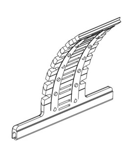DVA : Dispositif Verrouillage Automatique-5 ELEMENTS D1151Lame de 8 mmDEPRAT
