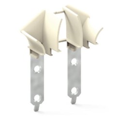 Paire de tulipes TRADI-TUNNEL-Grise pour lame de 14 mm H364Lame de 14 mmZURFLUH-FELLER