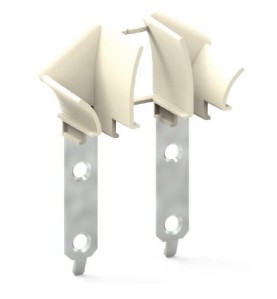 Paire de tulipes TRADI-TUNNEL-Grise pour lame de 14 mm H364Lame de 14 mmZURFLUH-FELLER