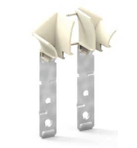 Paire de tulipes TRADI-TUNNEL-Blanche pour lame de 8 mm H363ELame de 8 mmZURFLUH-FELLER