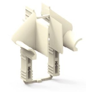 Paire de tulipes ALURENO ZF-Blanche pour lame de 8 mm L440ALame de 8 mmZURFLUH-FELLER