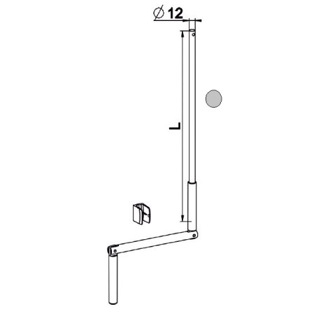 MANIVELLE GRISE SELECTALU. LGR TOTALE 1500