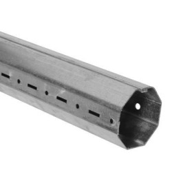 Tube OCTOGONAL 40 MM-Longueur 2 mètres