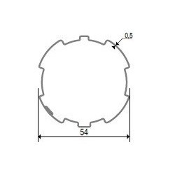 Tube ZF 54 MM-Longueur 1,50 mètre T541500TubesZURFLUH-FELLER