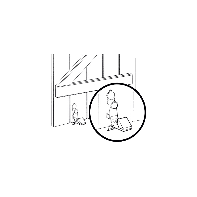 Arrêt Criquet NOIR résine P90733208Volets BattantsMPM