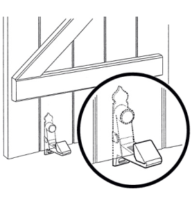 Arrêt Criquet NOIR résine P90733208Volets BattantsMPM