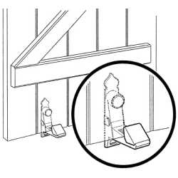 Arrêt Criquet BLANC résine