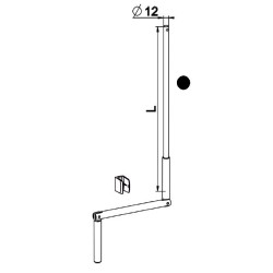 MANIVELLE NOIRE  SELECTALU. LGR TOTALE 1500