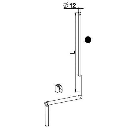 MANIVELLE NOIRE  SELECTALU. LGR TOTALE 1500