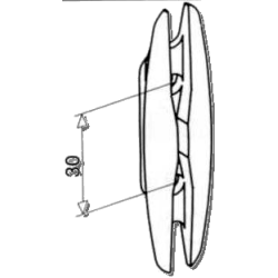 Feuille de sauge GRAND modèle METAL 2003670StoresSIMU-ACCESSOIRES