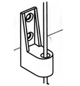 Équerre Inférieure Alu Grise 2005962StoresSIMU-ACCESSOIRES