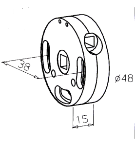 Treuil SCREEN -D48 MM-3.2/1-6P7-CARRE 7 C380AStoresZURFLUH-FELLER