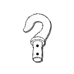 Crochet à monter sur manivelle D13 . 2004482StoresZURFLUH-FELLER