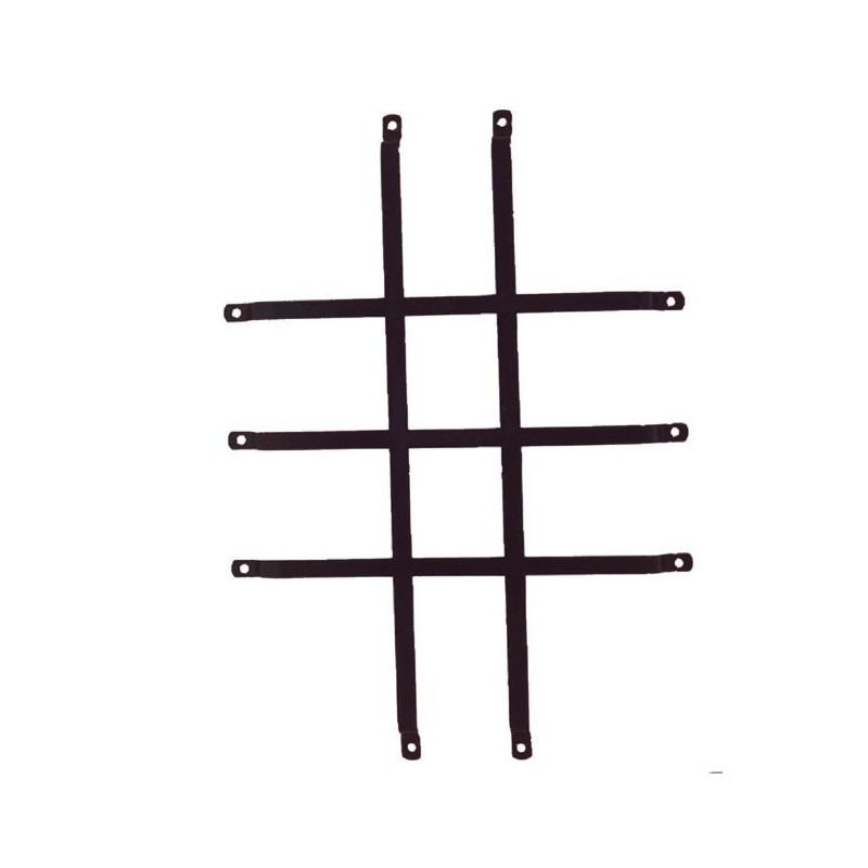 Grille de protection Hublot-Acier Laqué NOIR N00084699202Pièces détachées Portes de garageMPM