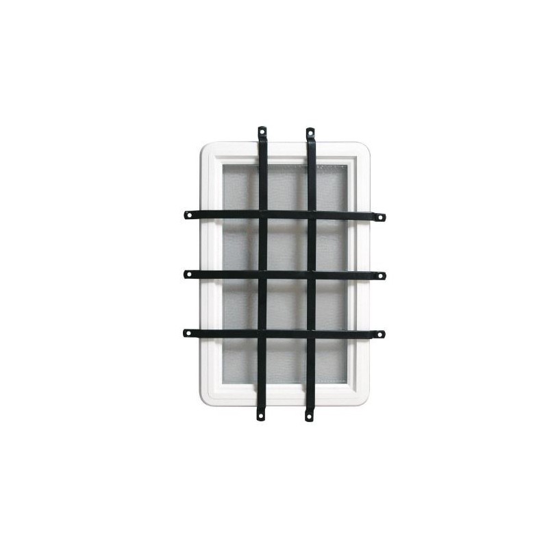 Grille de protection Hublot-Acier Laqué NOIR N00084699202Pièces détachées Portes de garageMPM