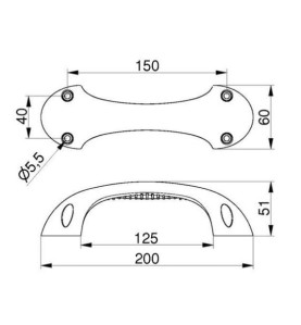 Poignée de Manoeuvre GARONA -NOIRE P000001816117Pièces détachées Portes de garageMPM